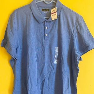 Men polo shirt by Alfani. New. Size XXL. 60% cotton and 40% polyester.